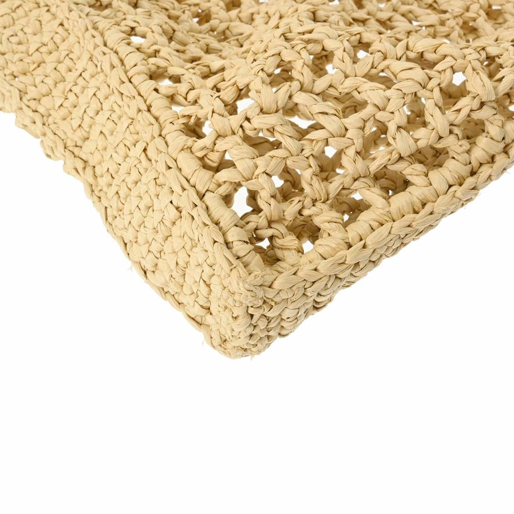 PRADA Crochet Beige Rayon Tote Bag - Picture 5 of 9